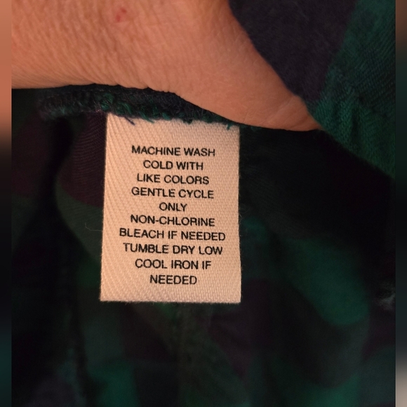 Westbound Green Plaid Top Size Medium - Picture 6 of 6